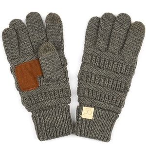 C.C Kids Cable Knit Anti-Slip Touchscreen Gloves